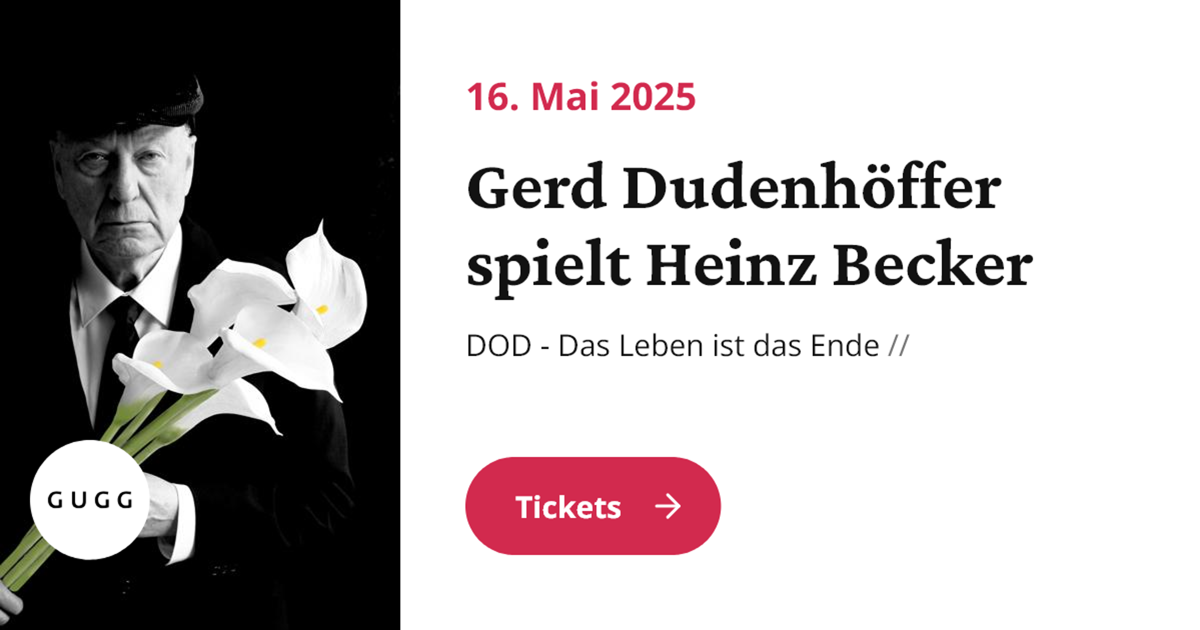 Gerd Dudenhöffer spielt Heinz Becker: DOD - Das Leben ist das Ende im